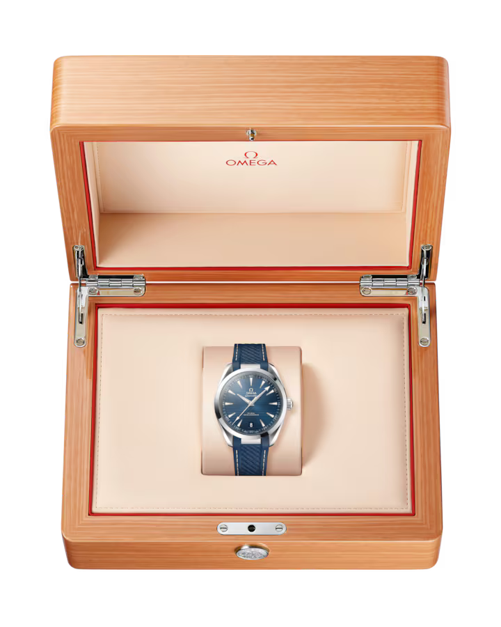 Seamaster Aqua Terra 150M 41 mm, steel on rubber strap