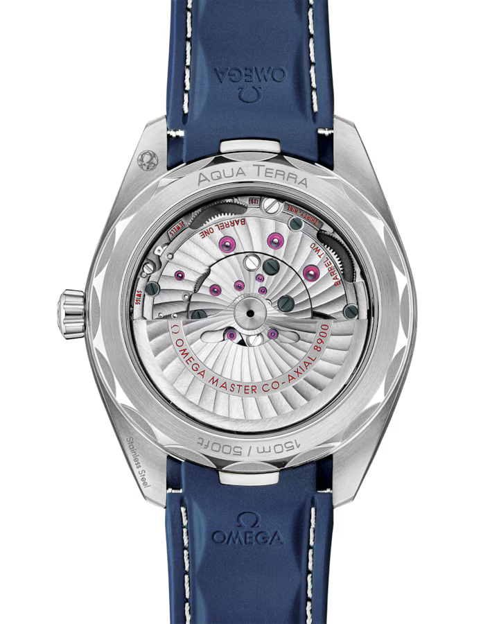 Seamaster Aqua Terra 150M 41 mm, steel on rubber strap