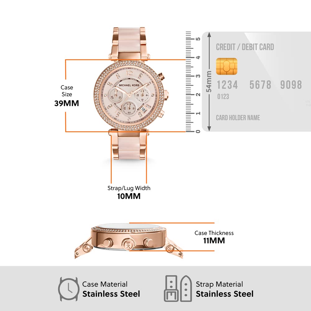 Michael Kors Women Rose Gold-Toned Analogue Watch MK5774