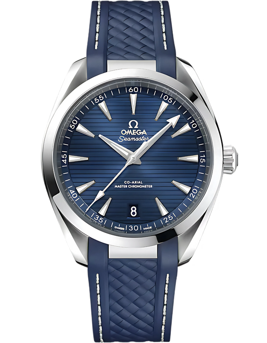 Seamaster Aqua Terra 150M 41 mm, steel on rubber strap